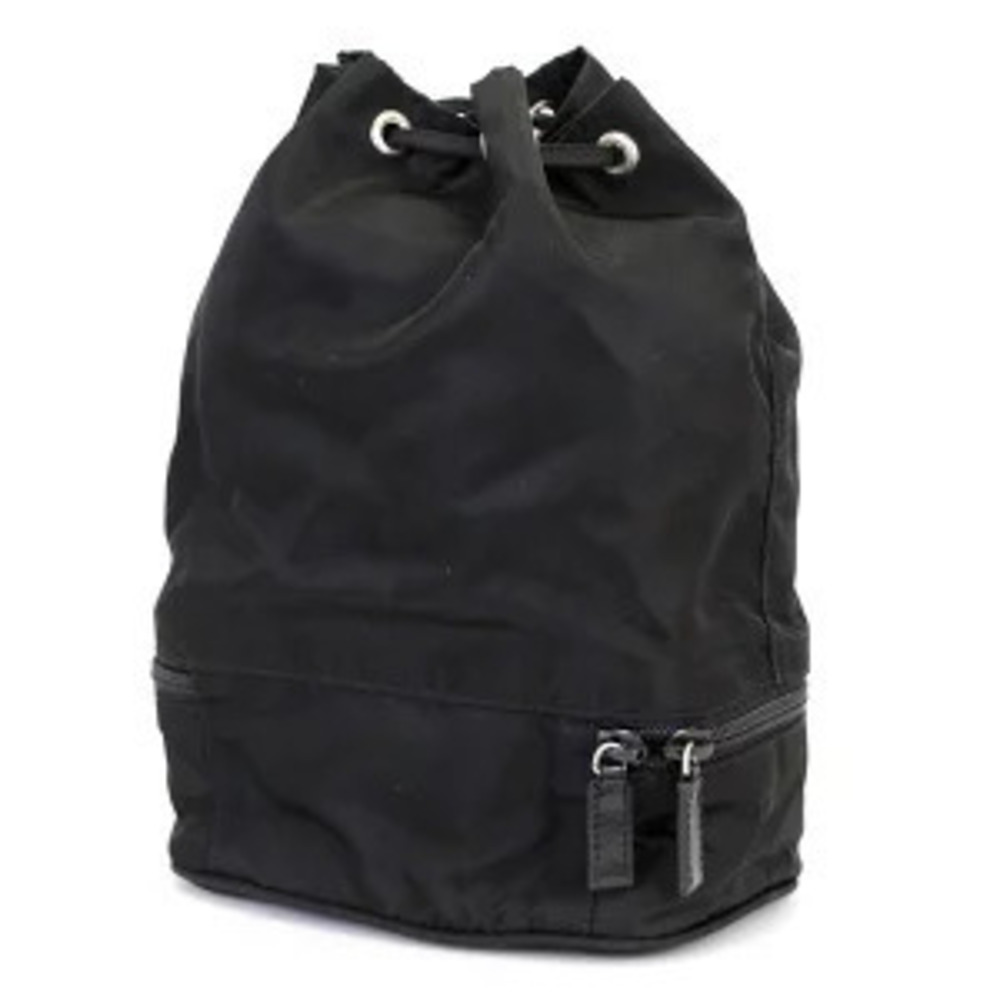 Prada Triangle Drawstring Handbag Black - Picture 2 of 5